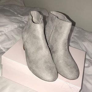 GREY JUSTFAB BOOTIES